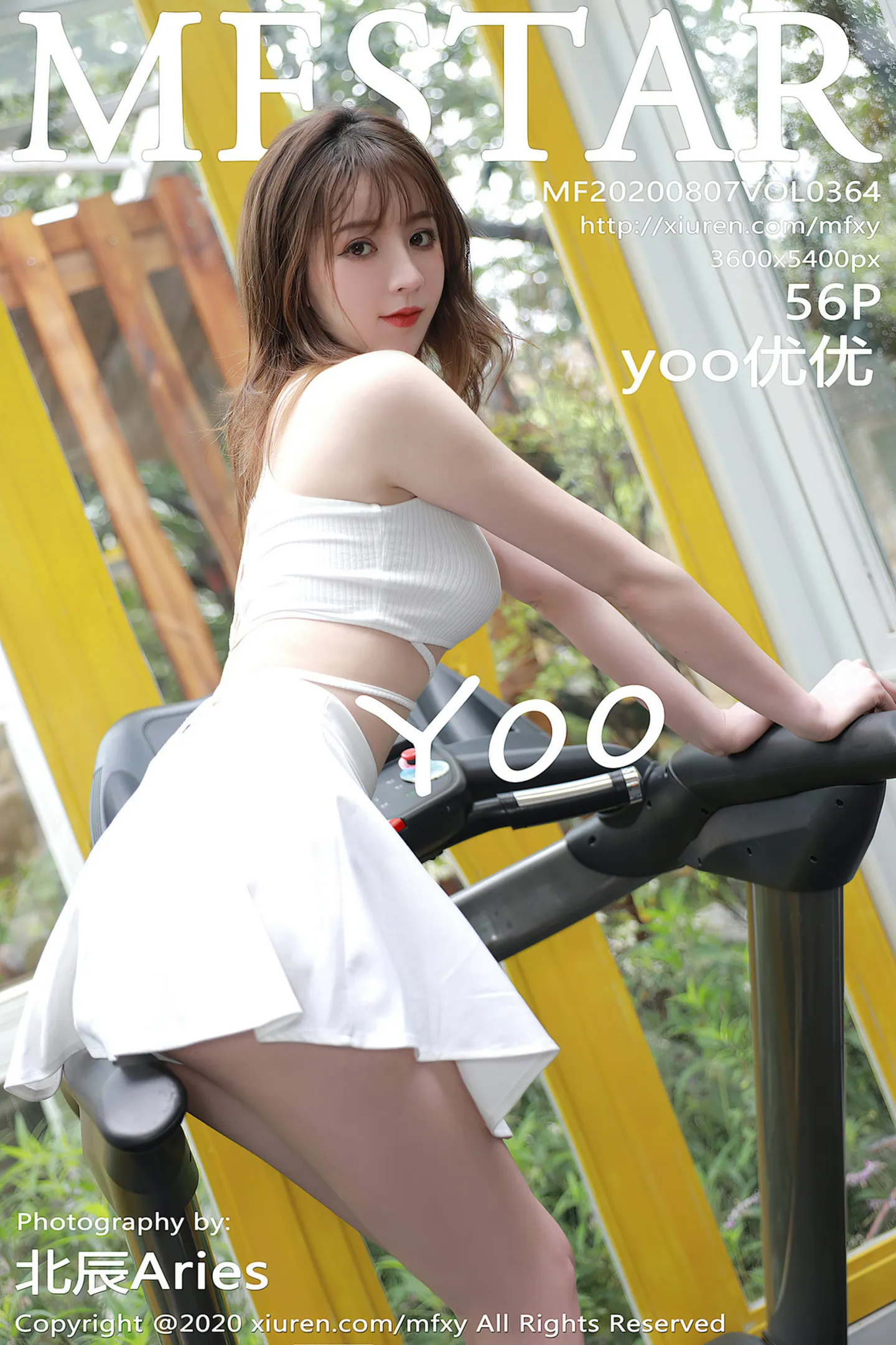 [MFStar模范学院]Vol.364_嫩模yoo优优大理旅拍健身房白色短裙吊带妩媚诱惑写真56P-秀人网 - XiuRen.Pro